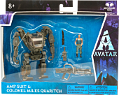 Avatar (2009) - AMP Suit & Colonel Miles Quatrich World of Pandora 2.5” Scale Action Figure 2-Pack