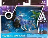 Avatar (2009) - Tsu Tey & Direhorse World of Pandora 2.5” Scale Action Figure 2-Pack